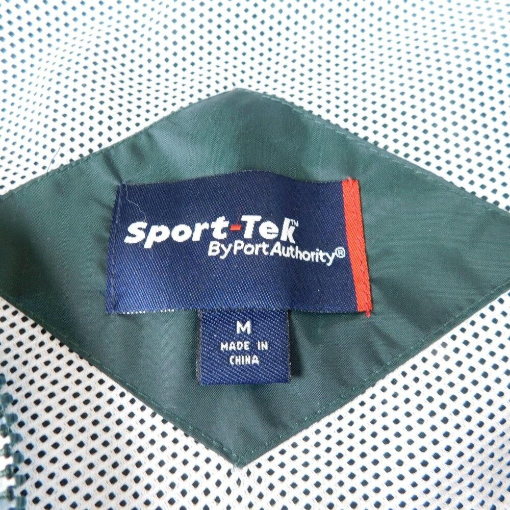Sport-Tek By Port Authority Men Green Windbreaker Jacket WSDA Logo Size M Zipper - Picture 6 of 9